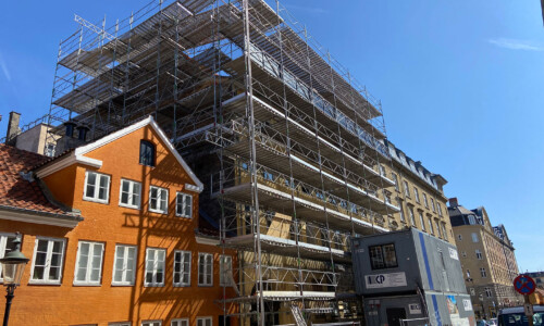 Opsætning af stillads – april 2022